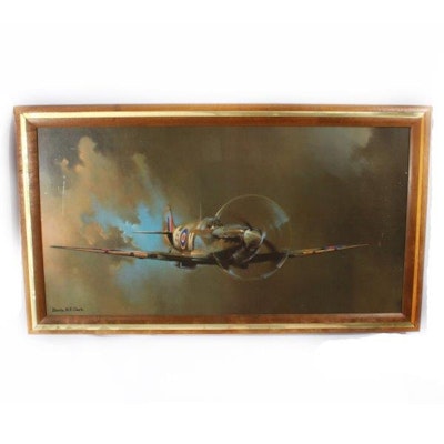 Framed Barrie A.F. Clark Offset Lithograph Framed Barrie A.F. Clark Offset Lithograph