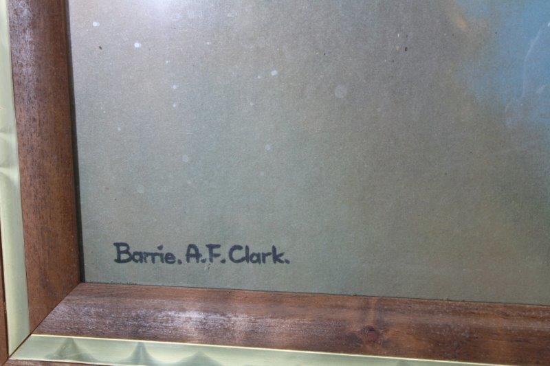Framed Barrie A.F. Clark Offset Lithograph