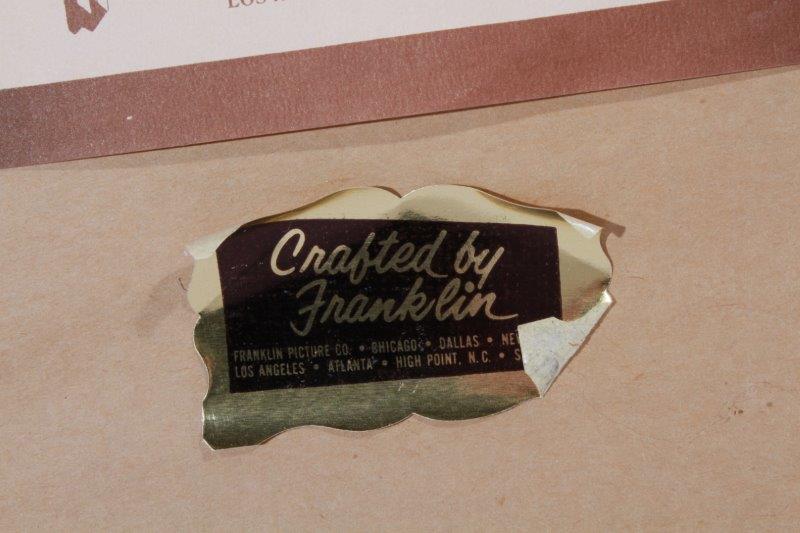 Framed Barrie A.F. Clark Offset Lithograph