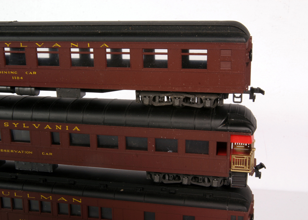 Four Pennsylvania Railroad Cars