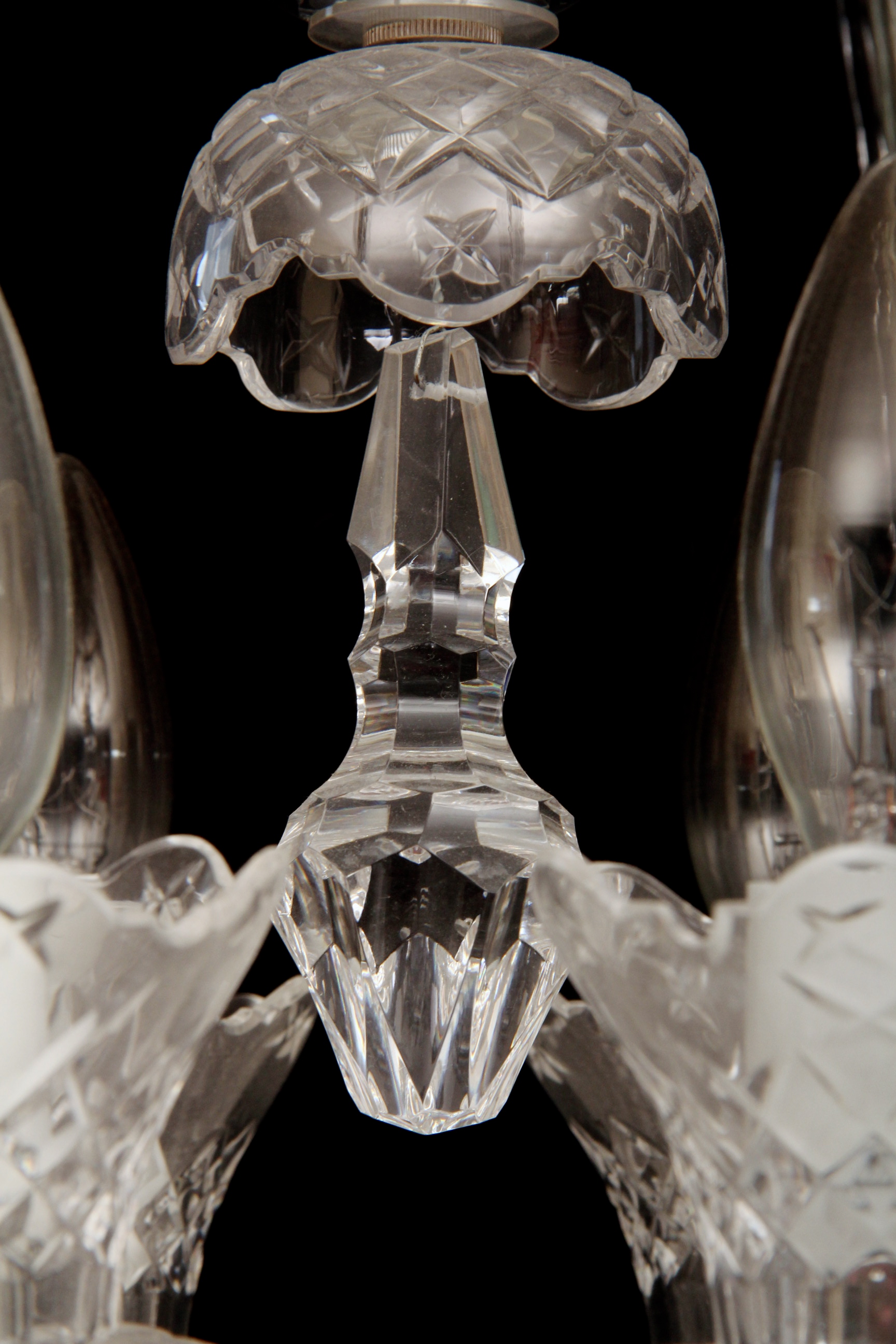 Waterford Crystal "Fluer De Lis" Six Arm Chandelier