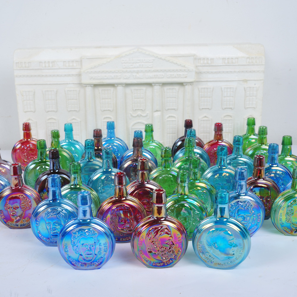 Wheaton Miniature Glass Presidential Decanters