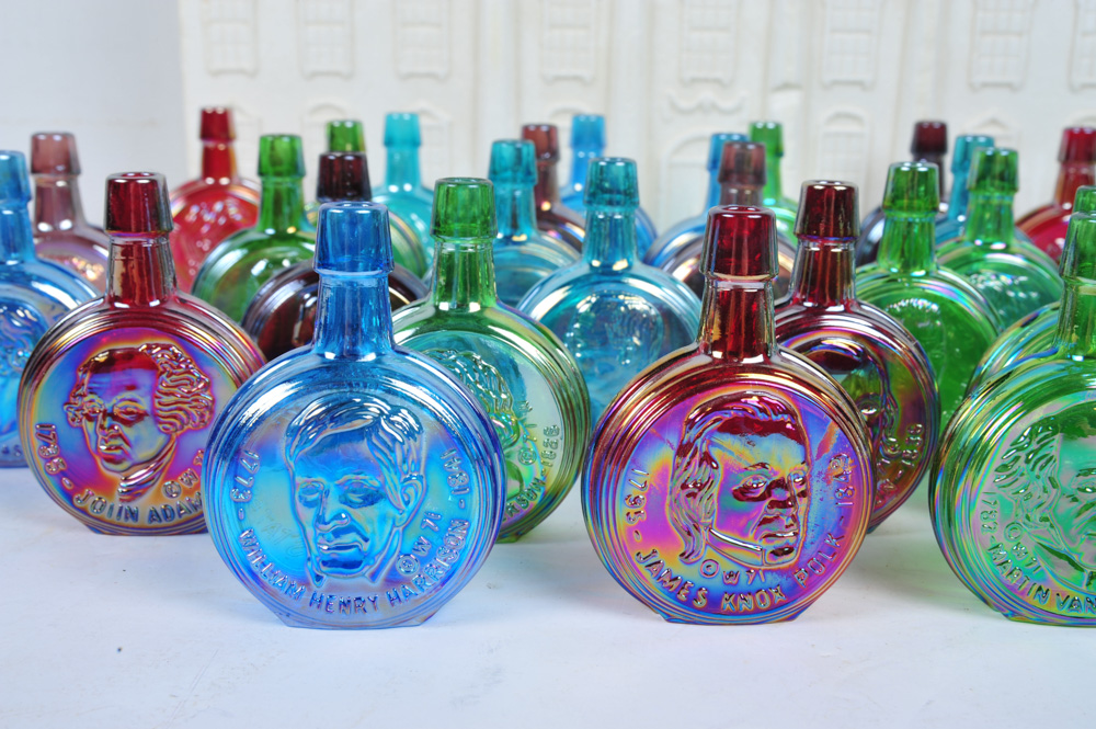 Wheaton Miniature Glass Presidential Decanters