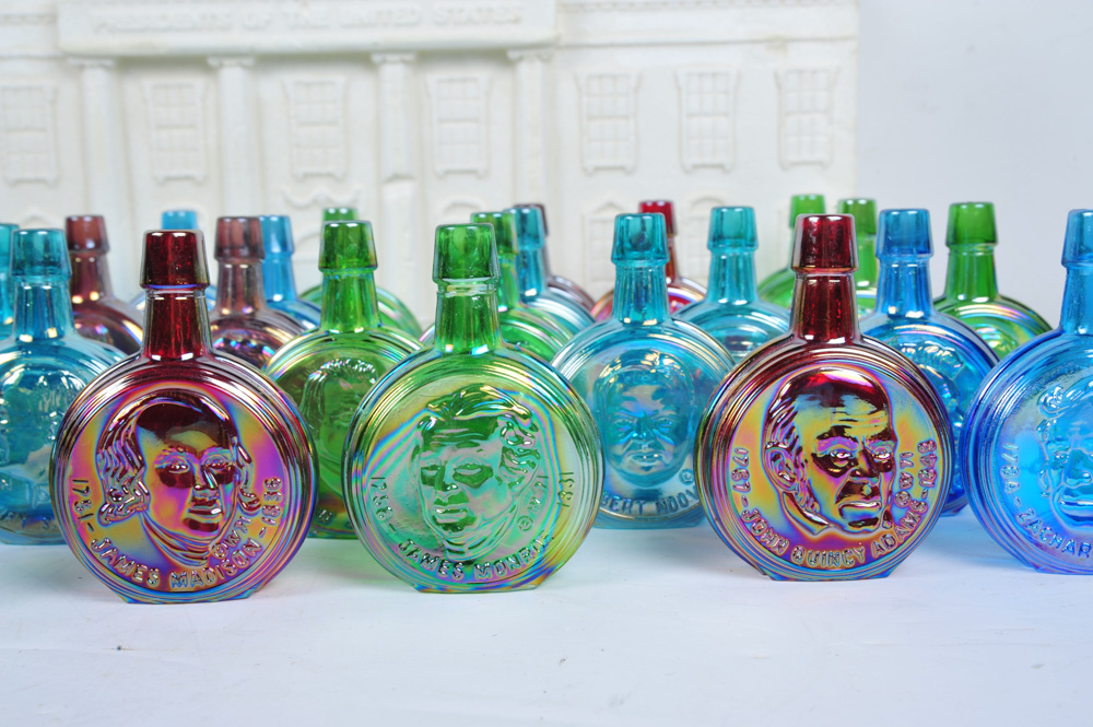 Wheaton Miniature Glass Presidential Decanters