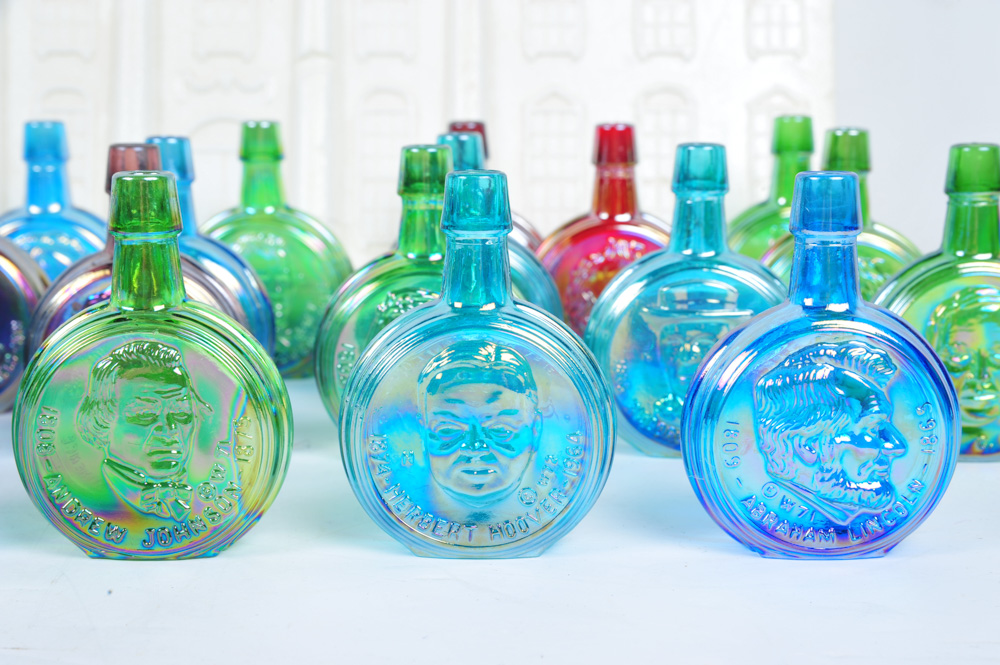 Wheaton Miniature Glass Presidential Decanters