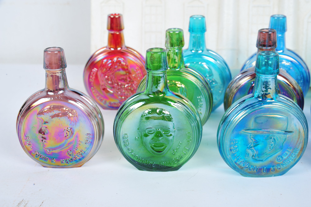 Wheaton Miniature Glass Presidential Decanters