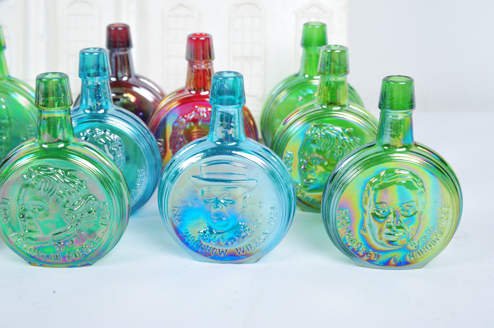 Wheaton Miniature Glass Presidential Decanters