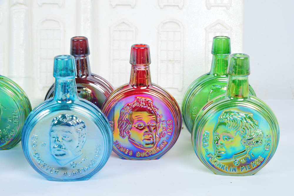 Wheaton Miniature Glass Presidential Decanters