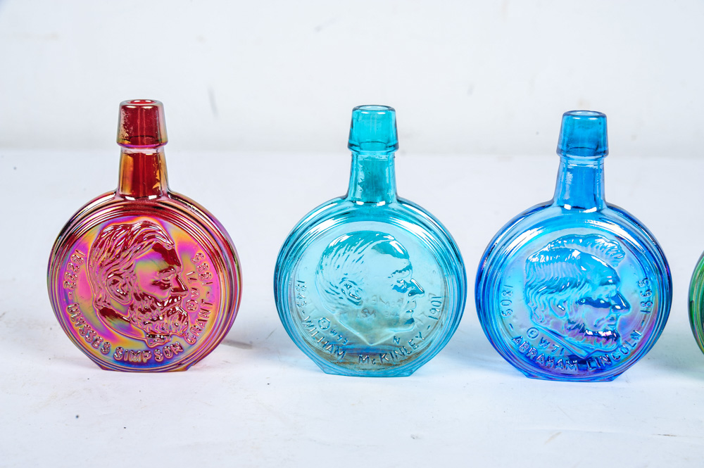 Wheaton Miniature Glass Presidential Decanters