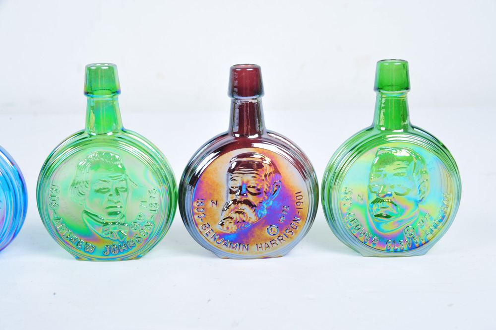 Wheaton Miniature Glass Presidential Decanters