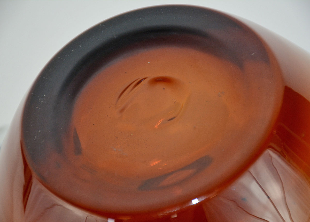 Vintage Blenko Amber Glass Pitcher