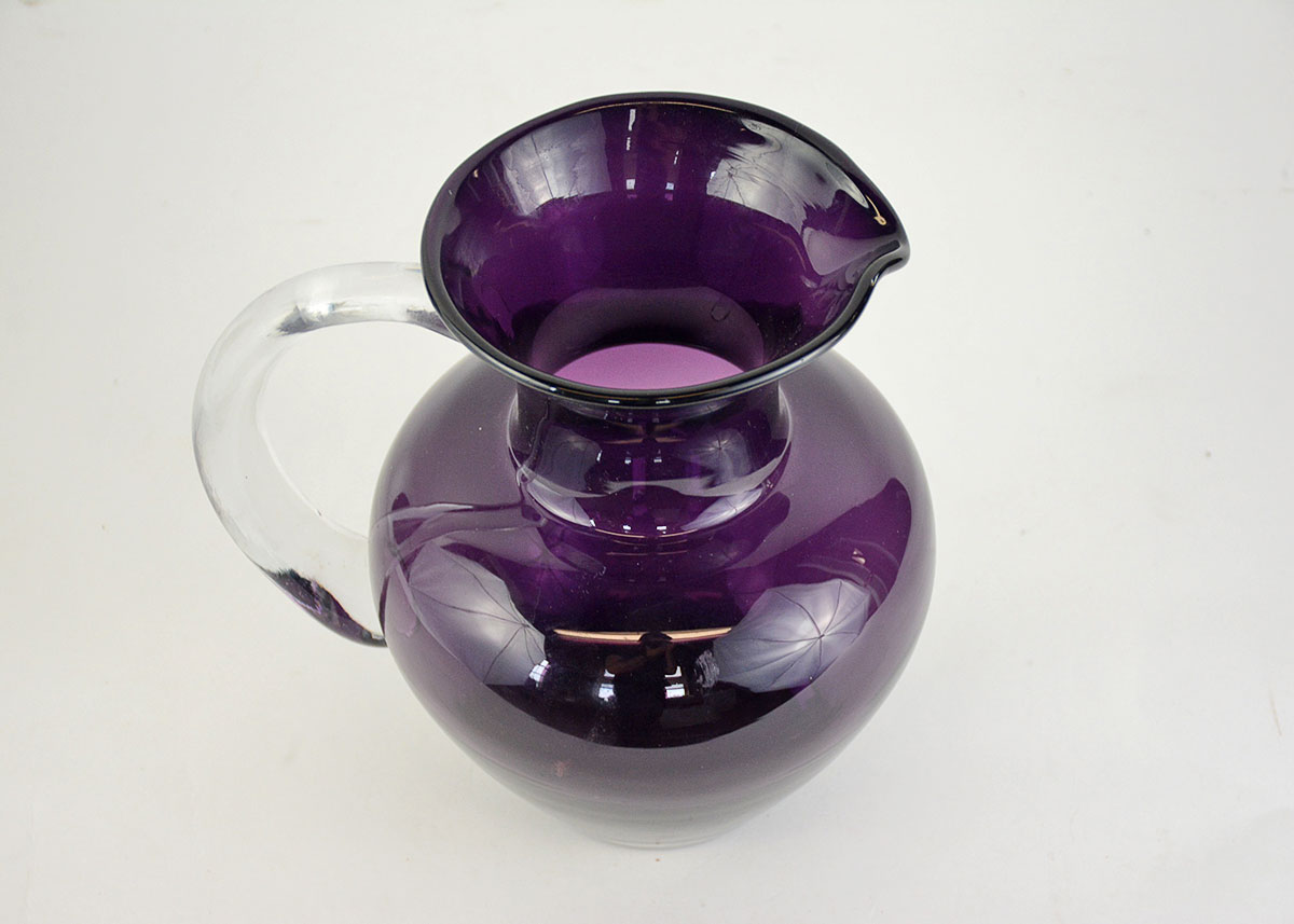 Vintage Blenko Purple Glass Pitcher