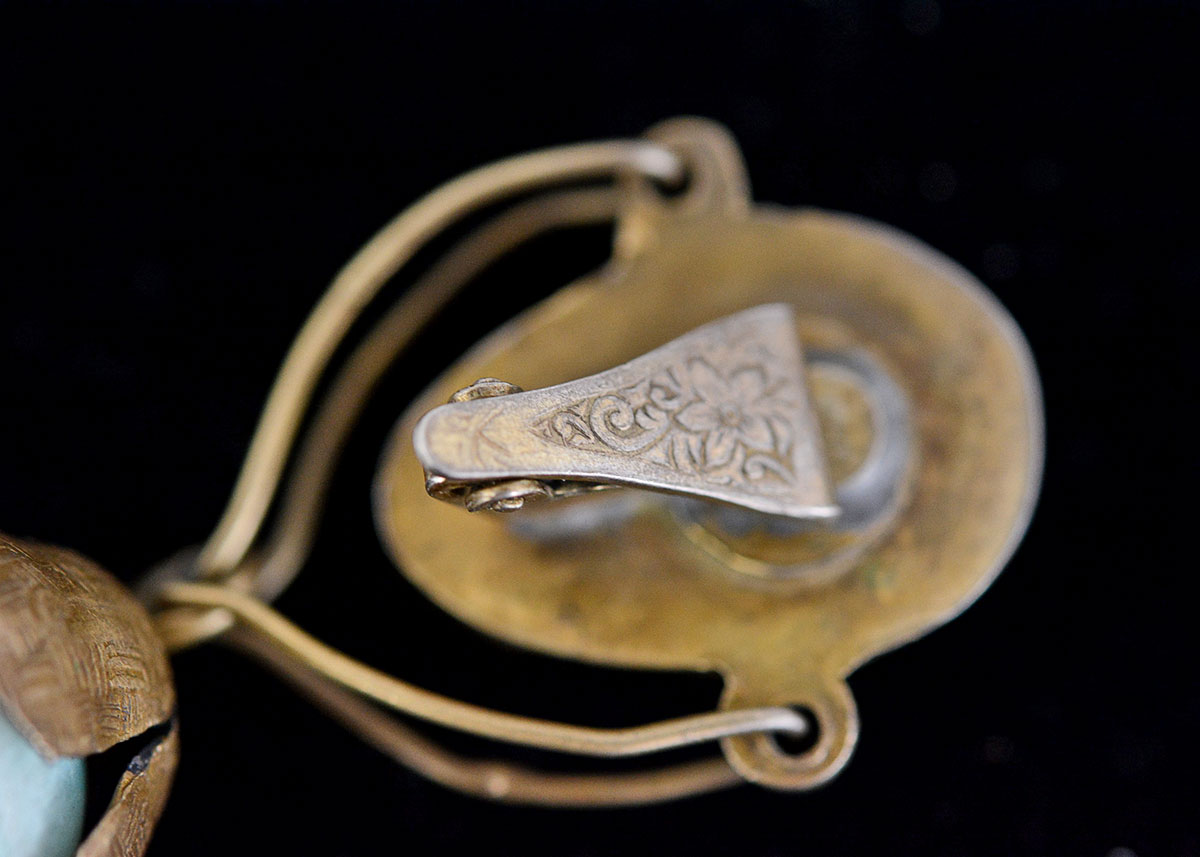 Art Nouveau Sterling Silver Earrings