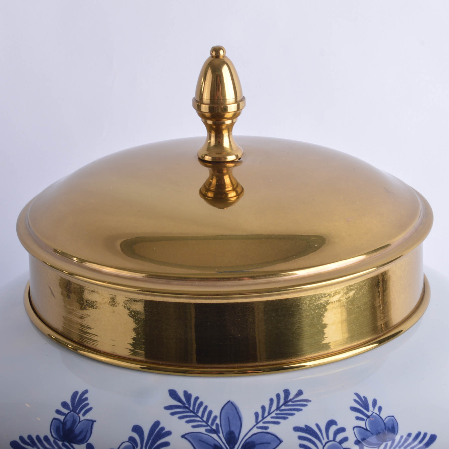 18th Century Style Delft Tobacco Jar