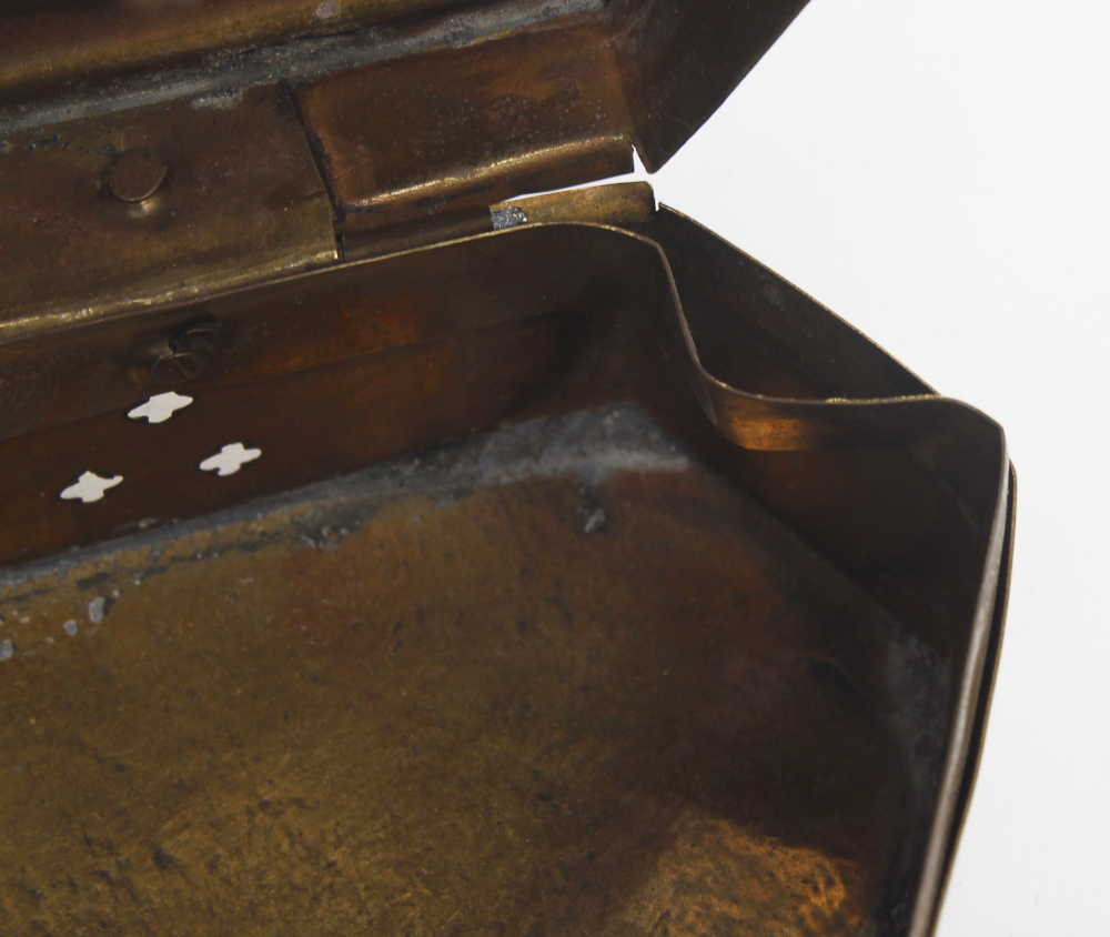 Antique Embossed Indian Brass Box