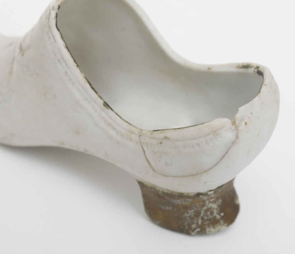 Antique German China Shoe Figurines