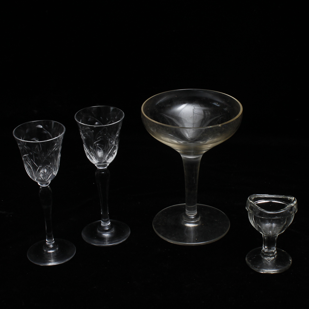 Assortment of Antique Glass Miniatures