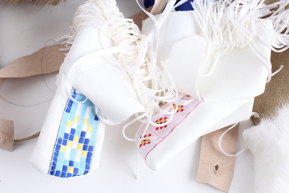 American Girl Kaya's Adorned Deerskin Dress, Winter Wear, Jingle Dress and Fancy Shawl of Today