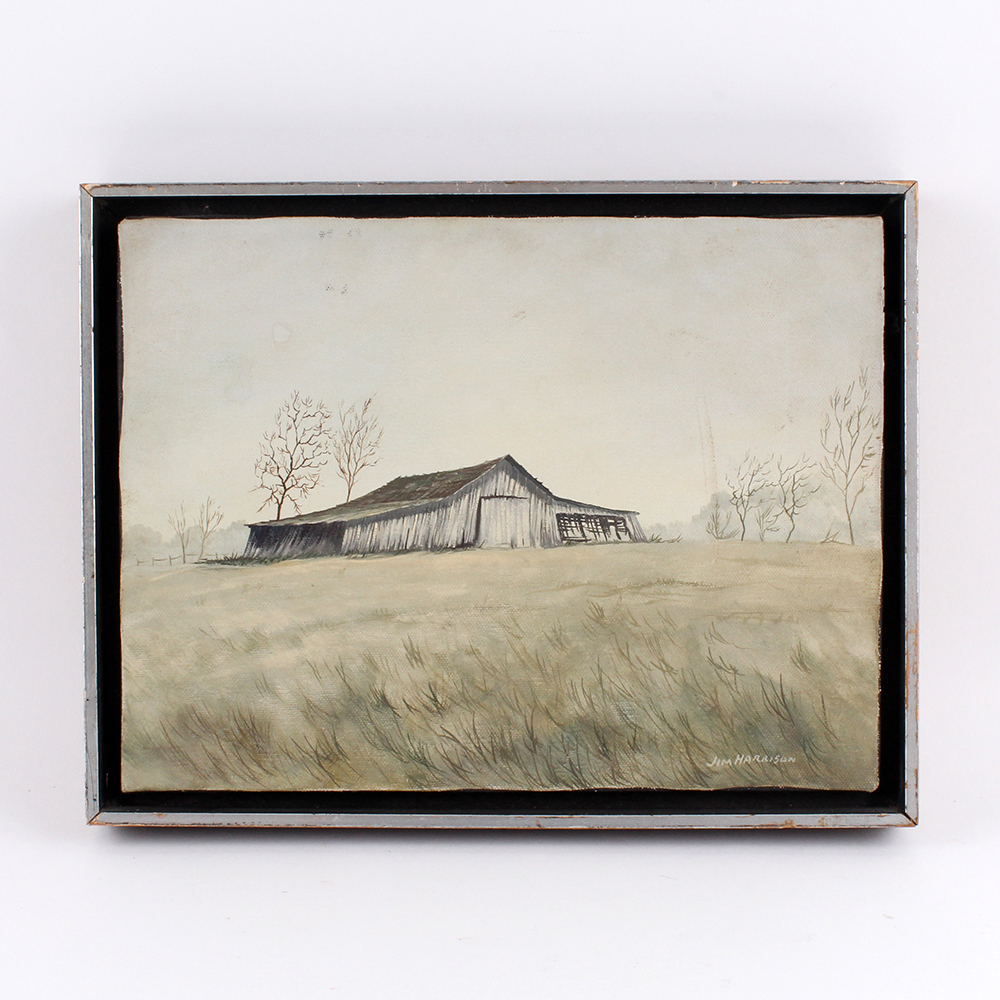 Jim Harrison Signed Oil Painting