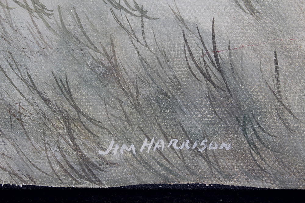 Jim Harrison Signed Oil Painting