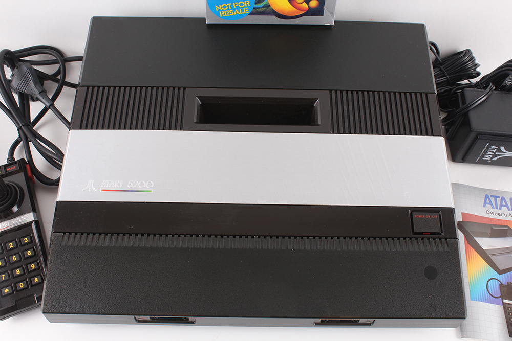 Original Atari 5200 Supersystem Console and Pac-man Game Cartridge