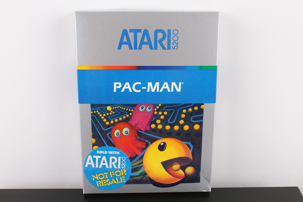 Original Atari 5200 Supersystem Console and Pac-man Game Cartridge