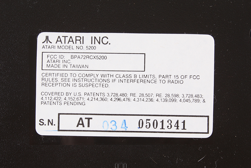 Original Atari 5200 Supersystem Console and Pac-man Game Cartridge