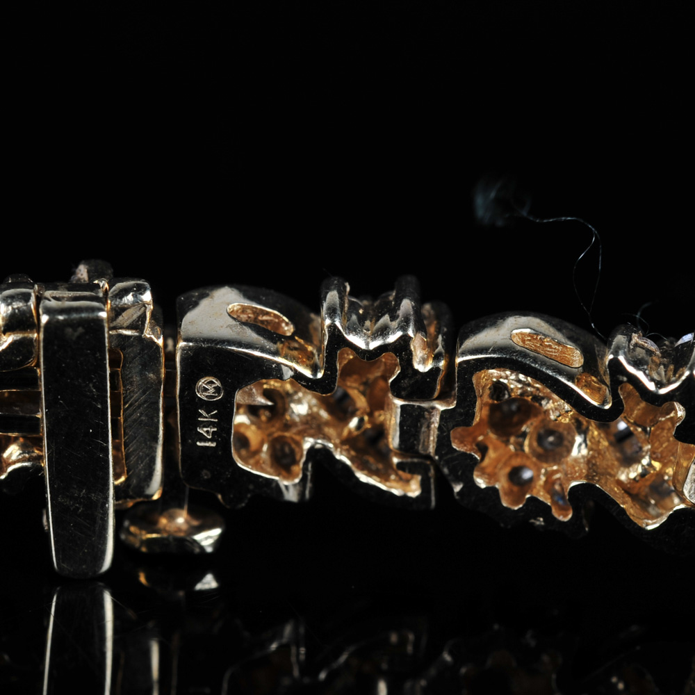 14K Yellow Gold 4.00 CTW Diamond Bracelet