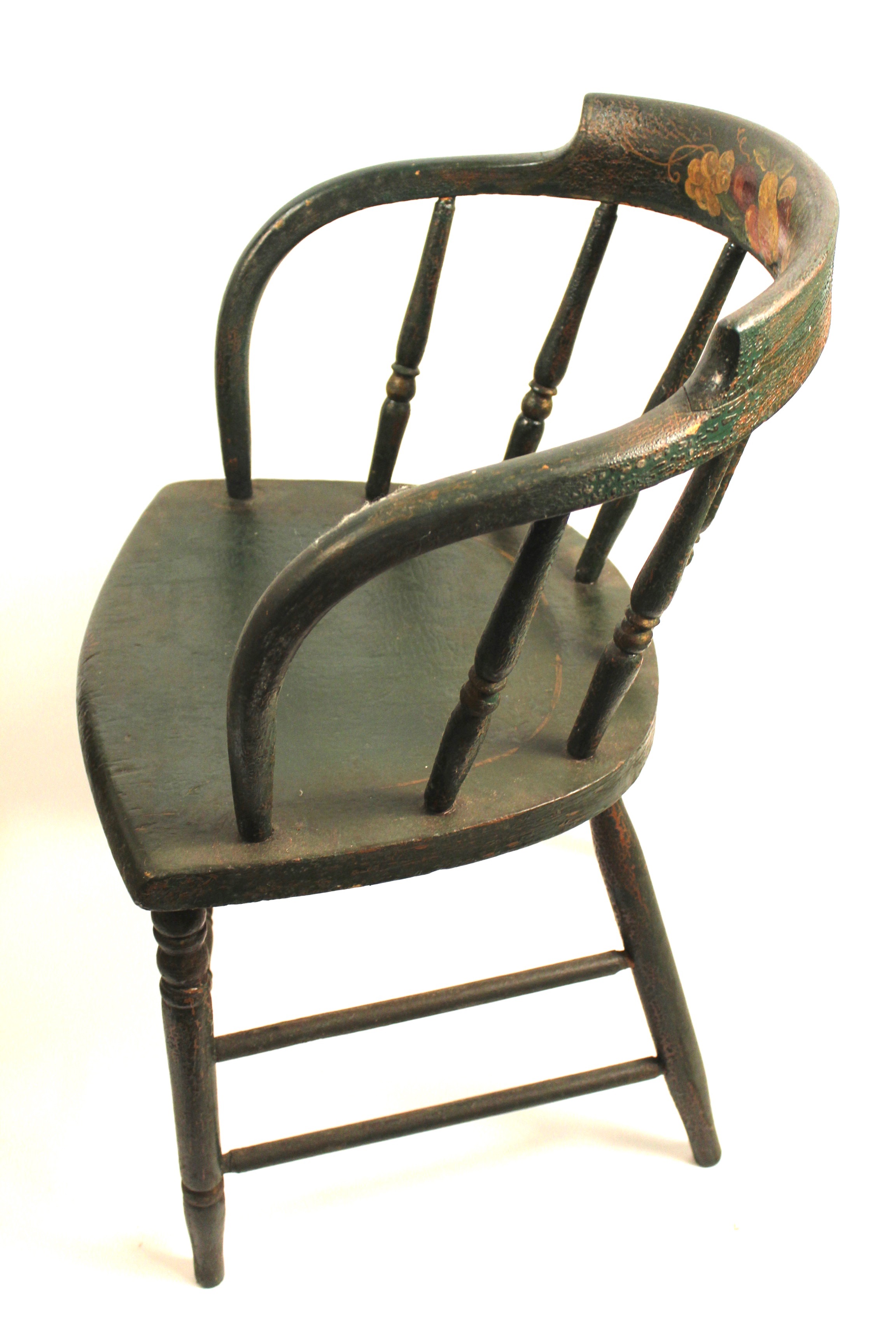 Set of Four Antique Painted Chairs