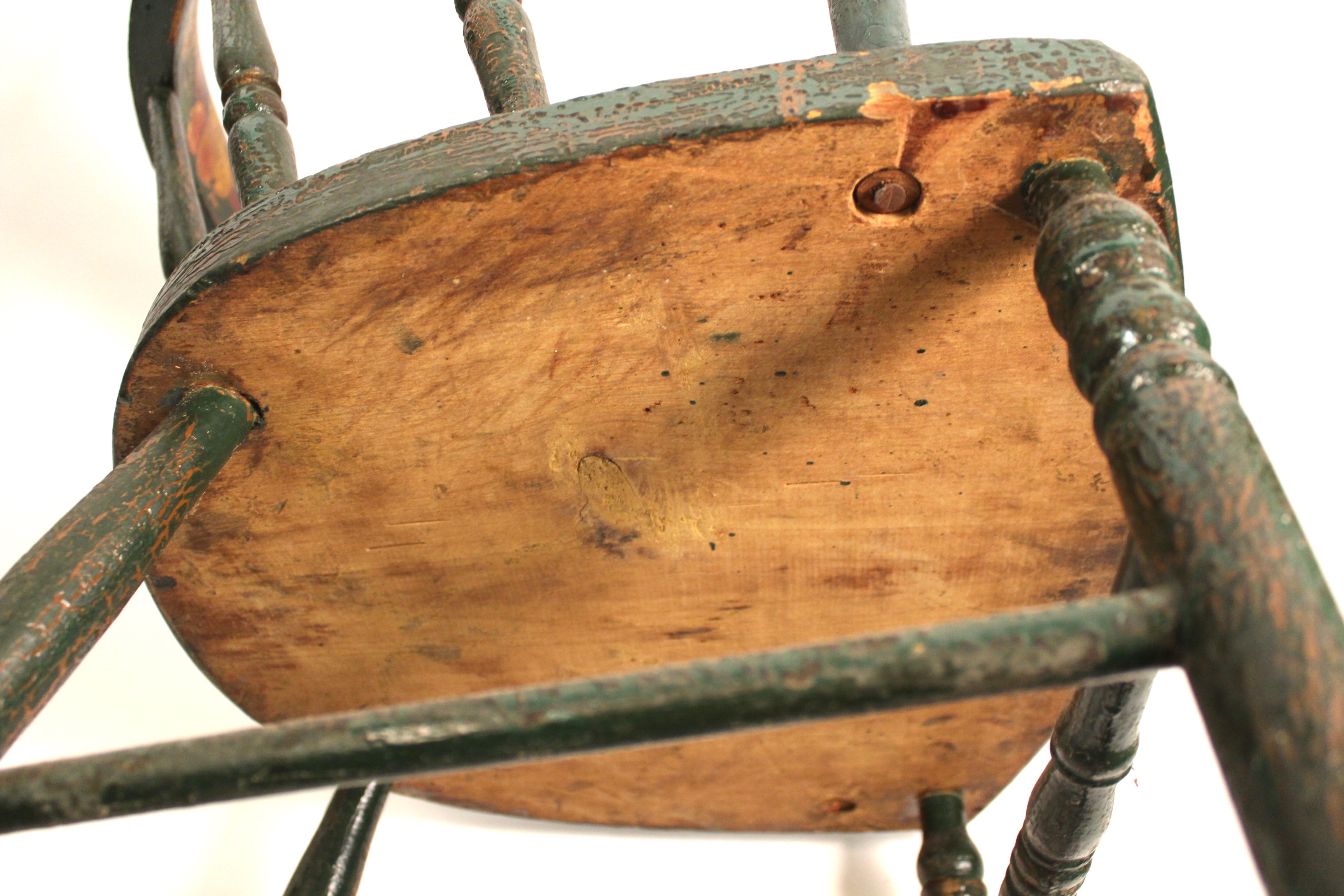 Set of Four Antique Painted Chairs