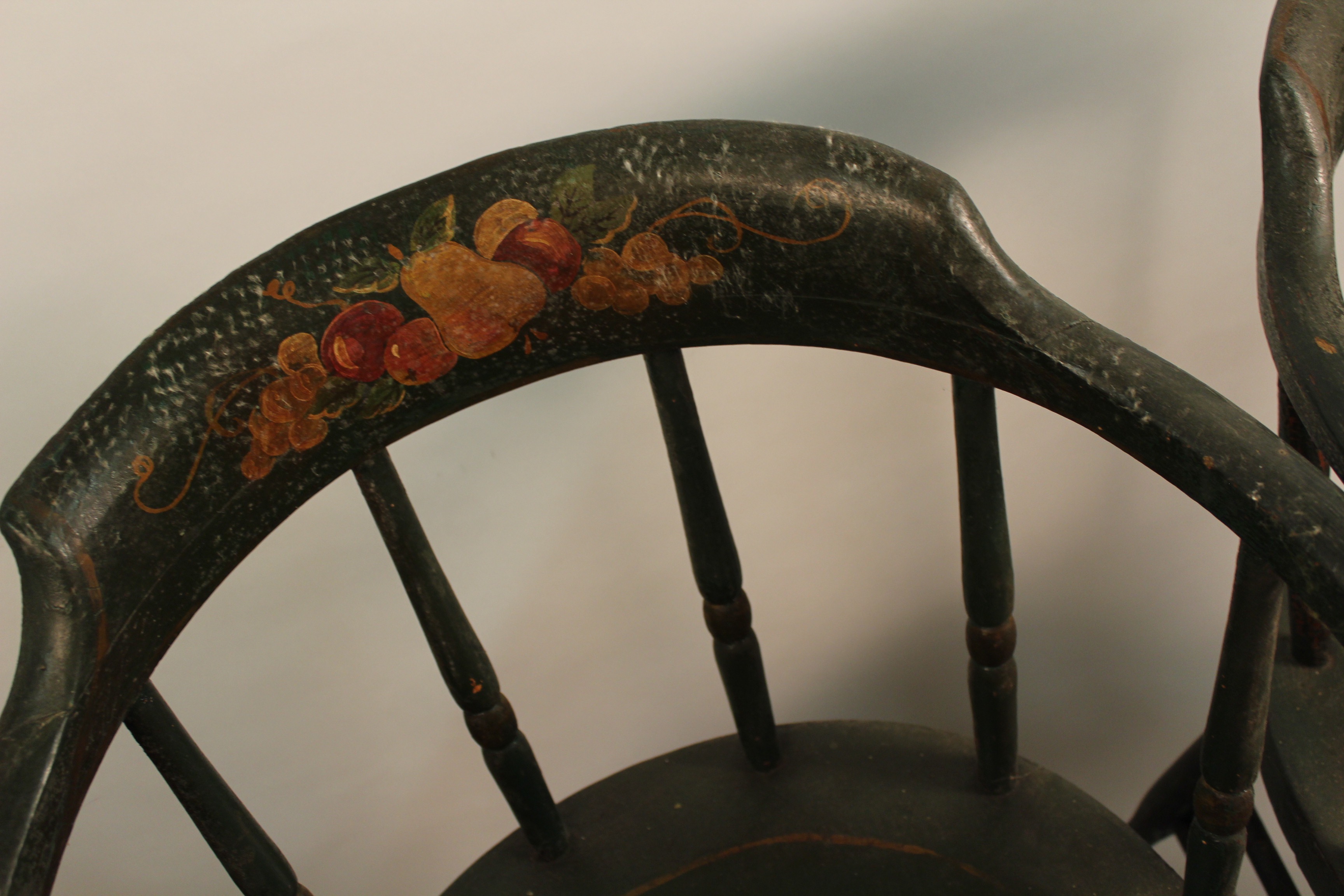 Set of Four Antique Painted Chairs