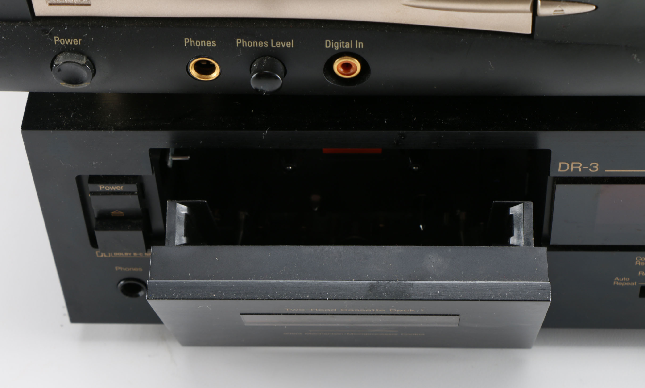 Vintage Harman Kardon Stereo/ CD Player and Nakamichi DR-3 Tape Player