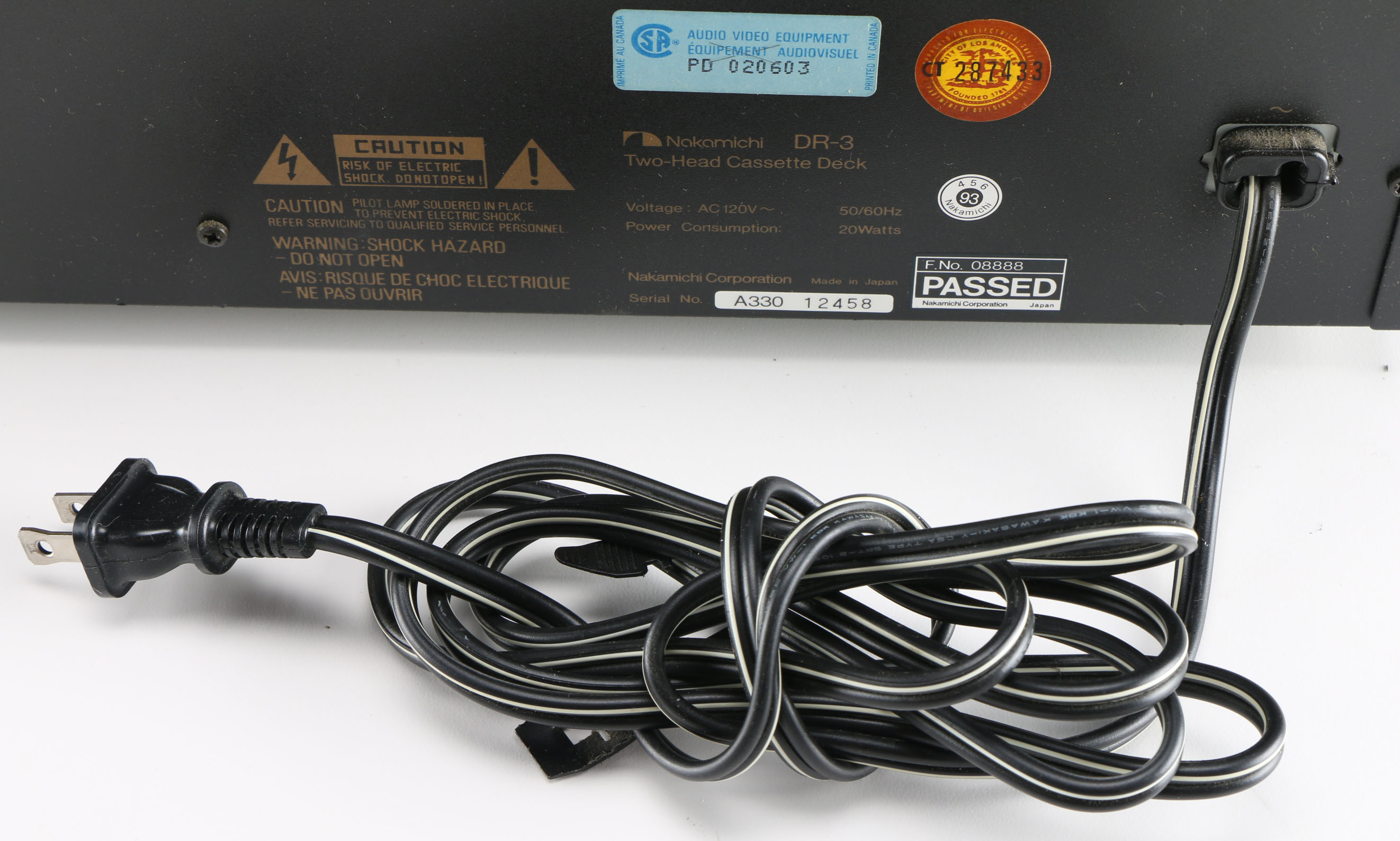 Vintage Harman Kardon Stereo/ CD Player and Nakamichi DR-3 Tape Player