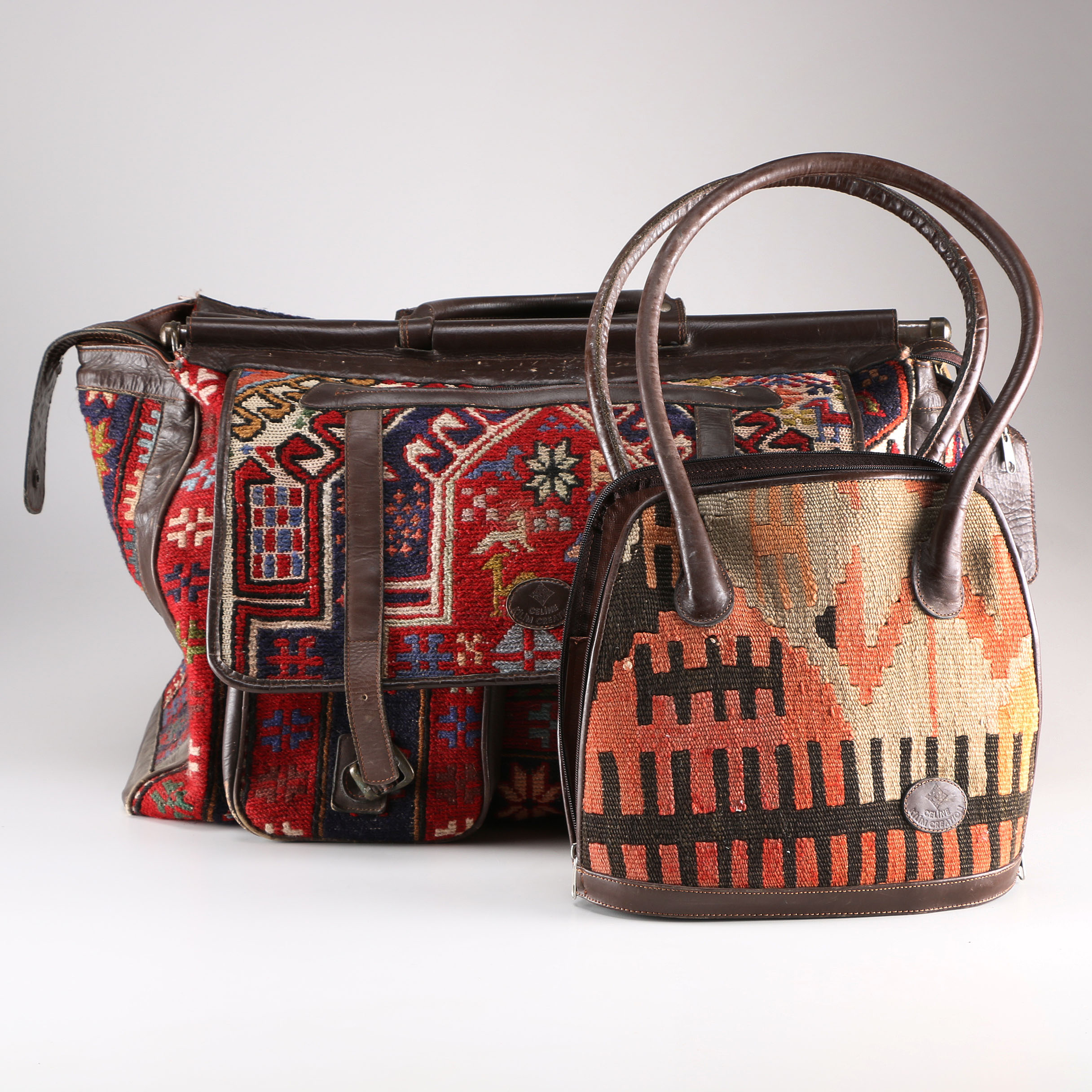 Celine Creation "Kilim Creation" Weekender and Shoulder Bag