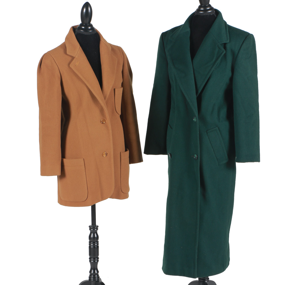 Pair of Perry Ellis Wool Coats