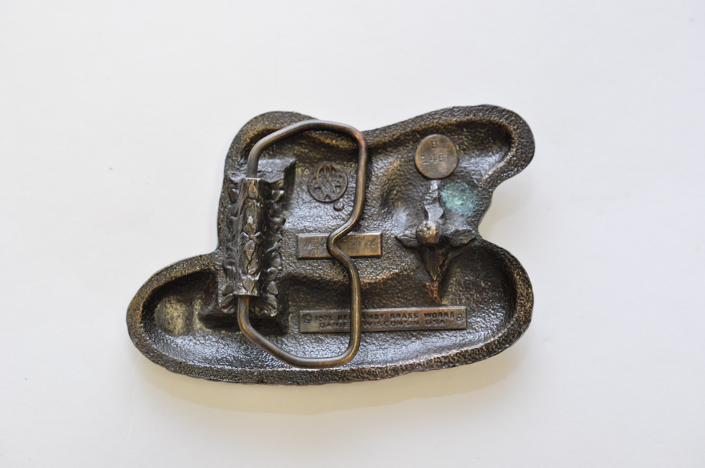 1976 Bergamot Brass Works Rattlesnake Belt Buckle