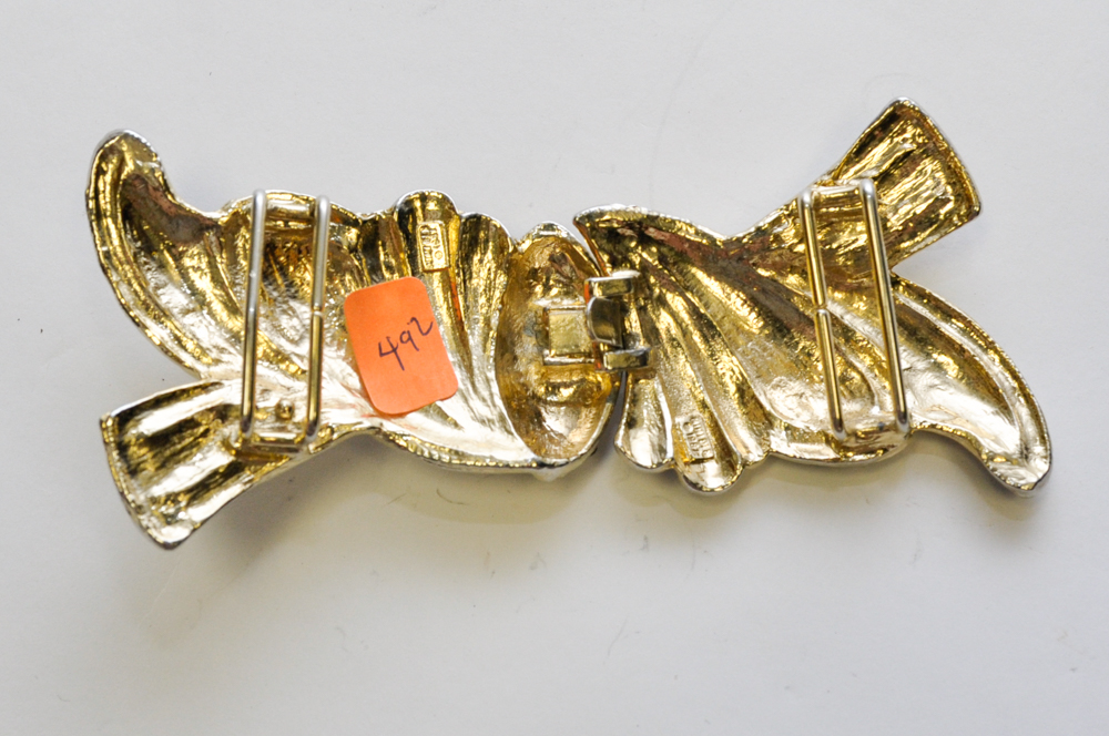 1987 Gold Tone Belt Buckle