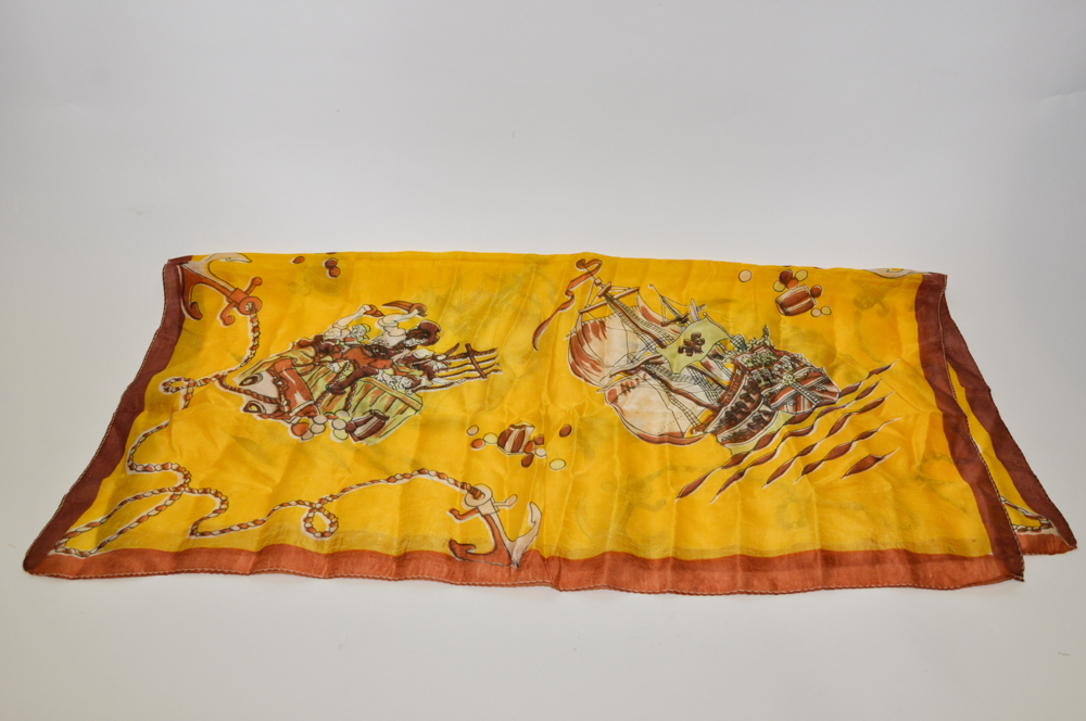 Pirate Themed Silk Scarf