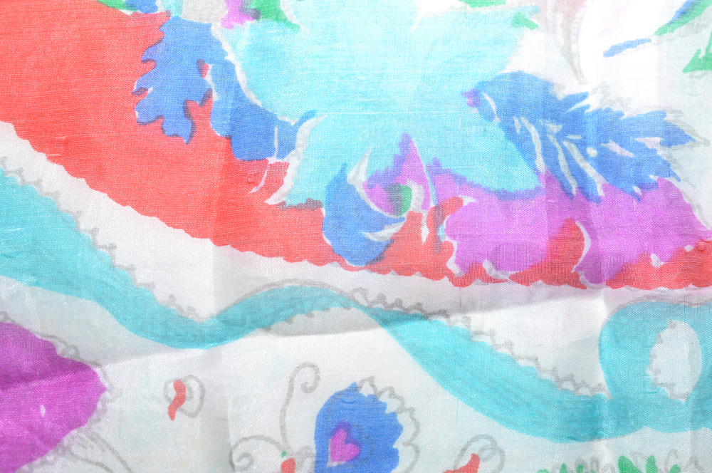 Pair of Colorful Silk Scarves
