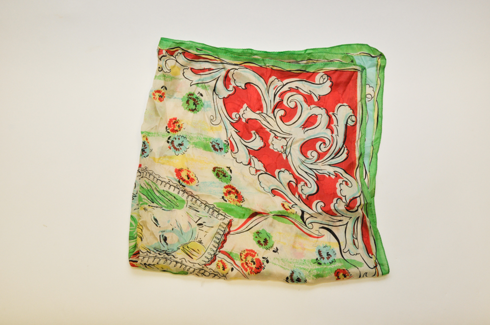 Pair of Colorful Silk Scarves
