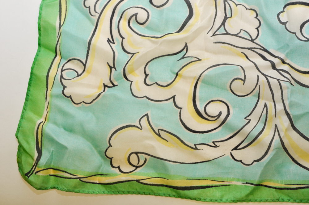 Pair of Colorful Silk Scarves