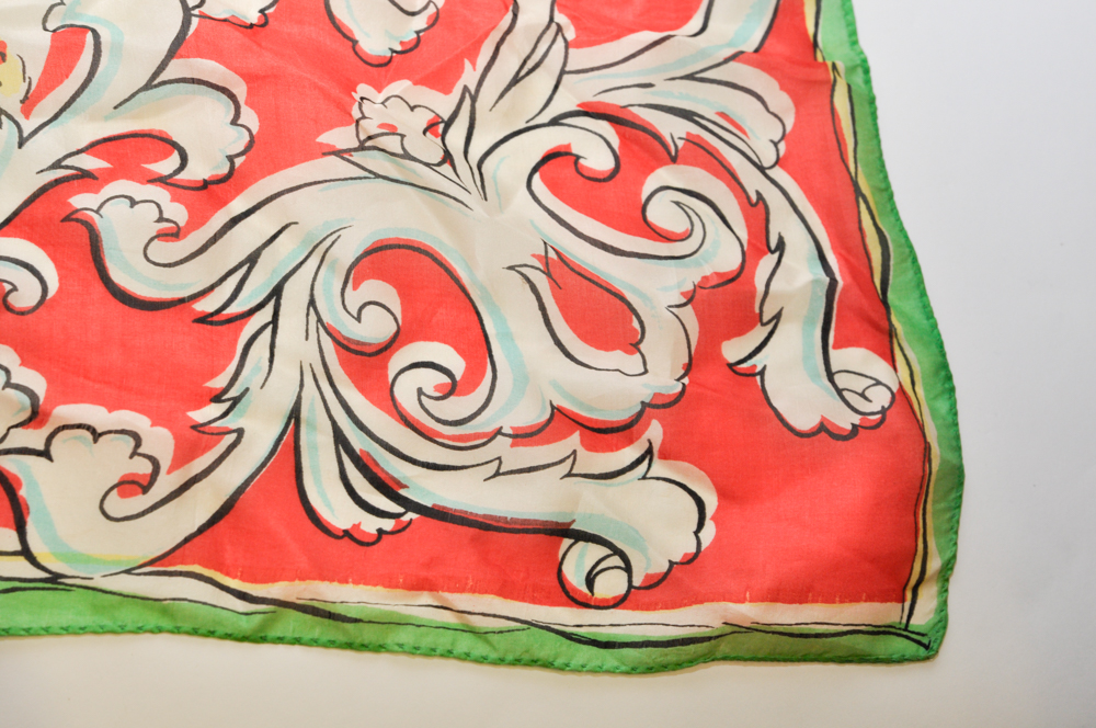 Pair of Colorful Silk Scarves