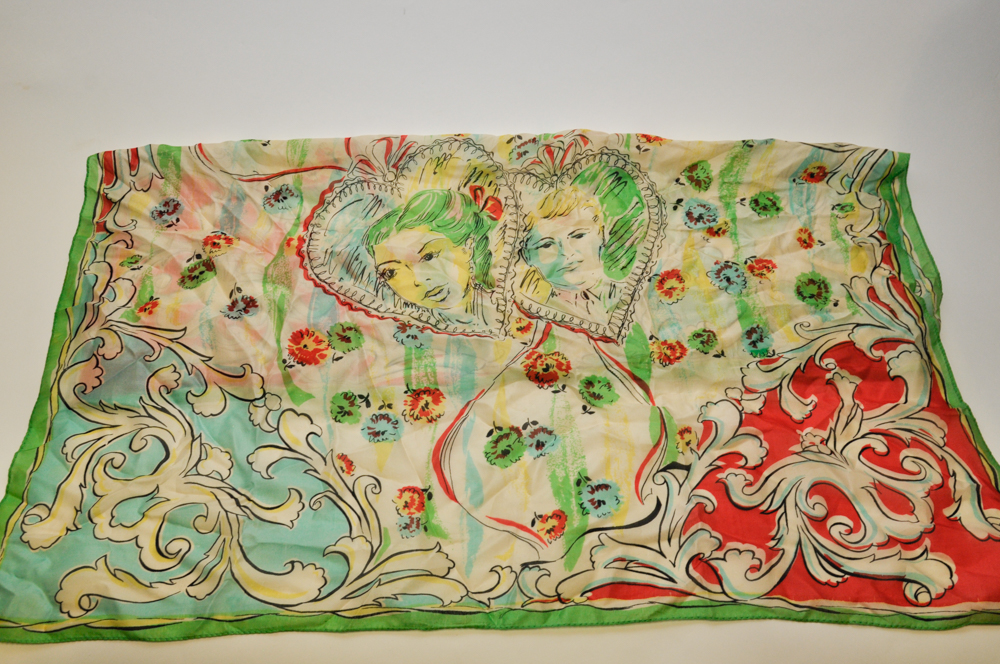 Pair of Colorful Silk Scarves