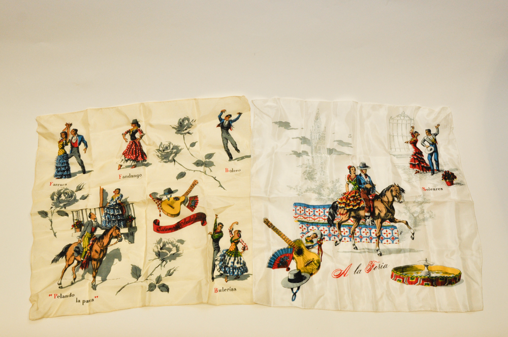Spanish Inspired Silk Handkerchiefs