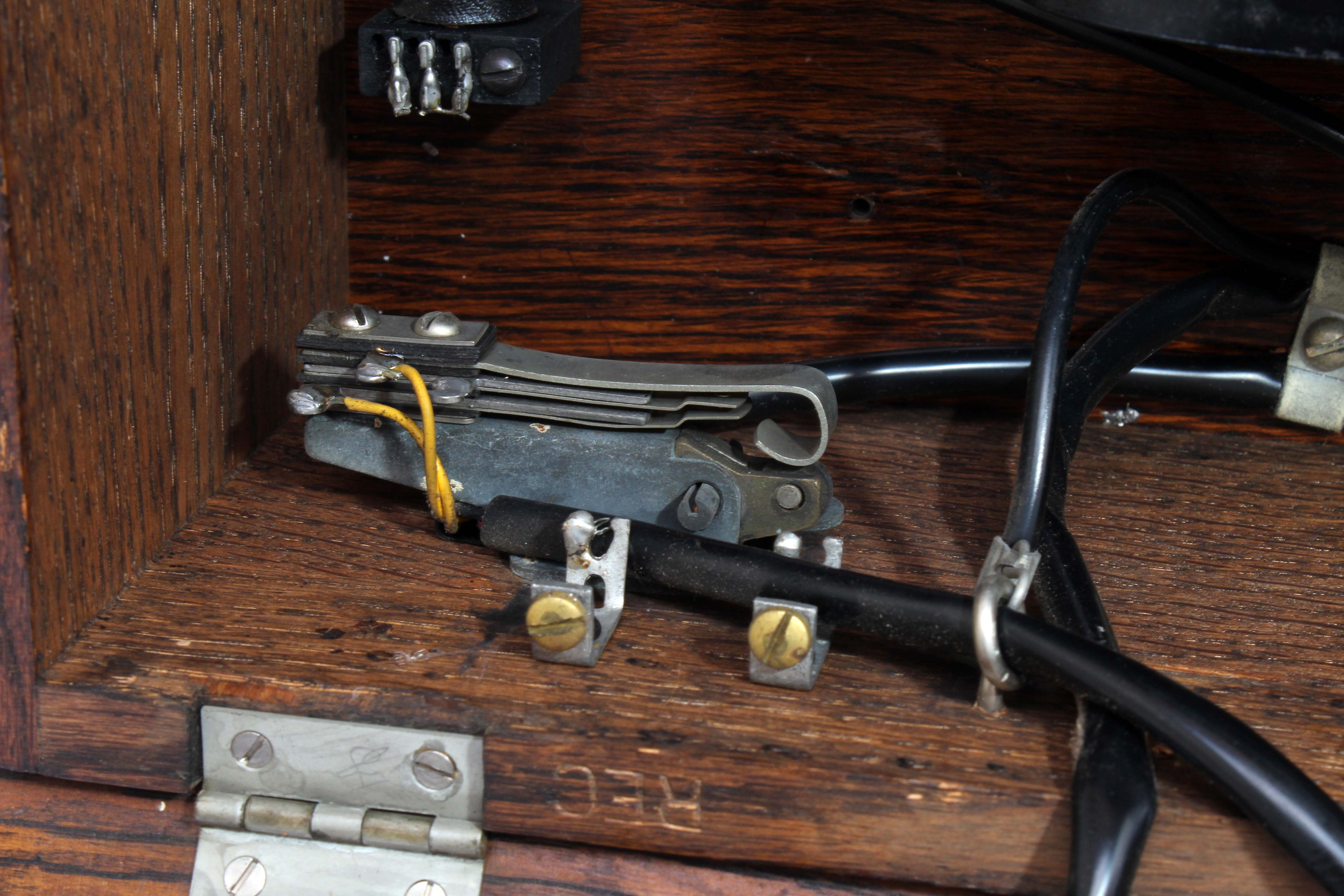 Antique Western Electric Wood Case Wall Telephone with Crank