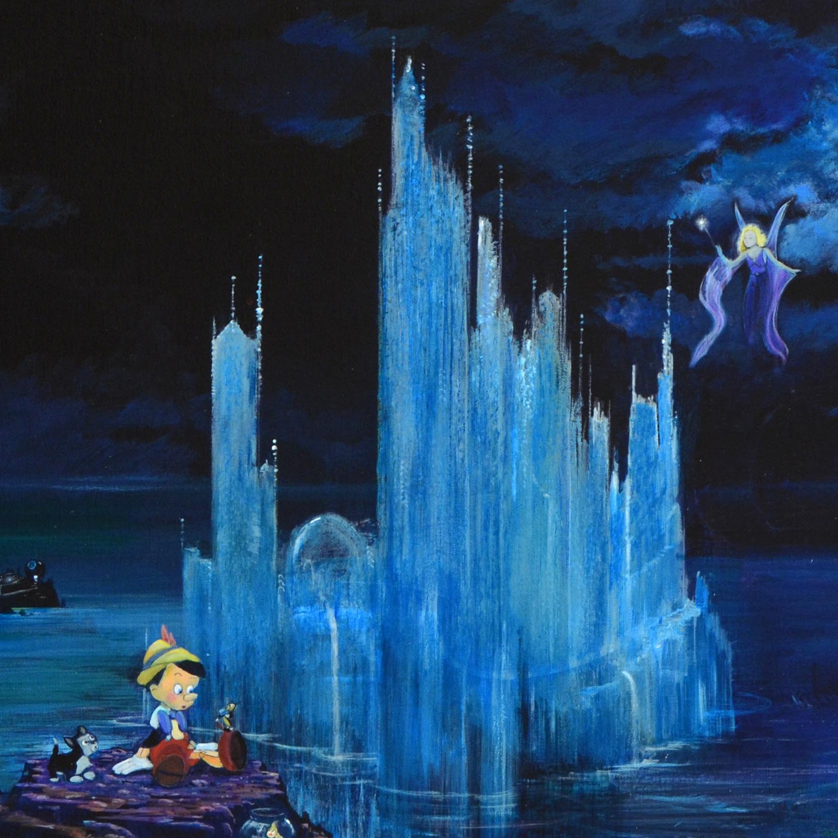 Peter & Harrison Ellenshaw "Blue Castle" Limited Edition Giclee on Canvas