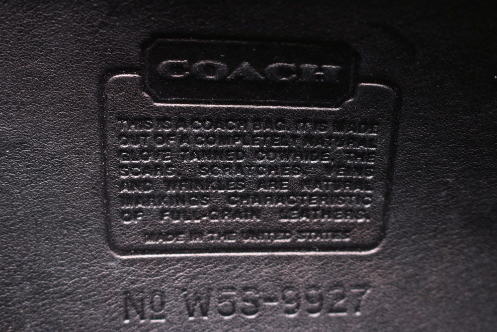 Vintage Black Coach Willis Handbag