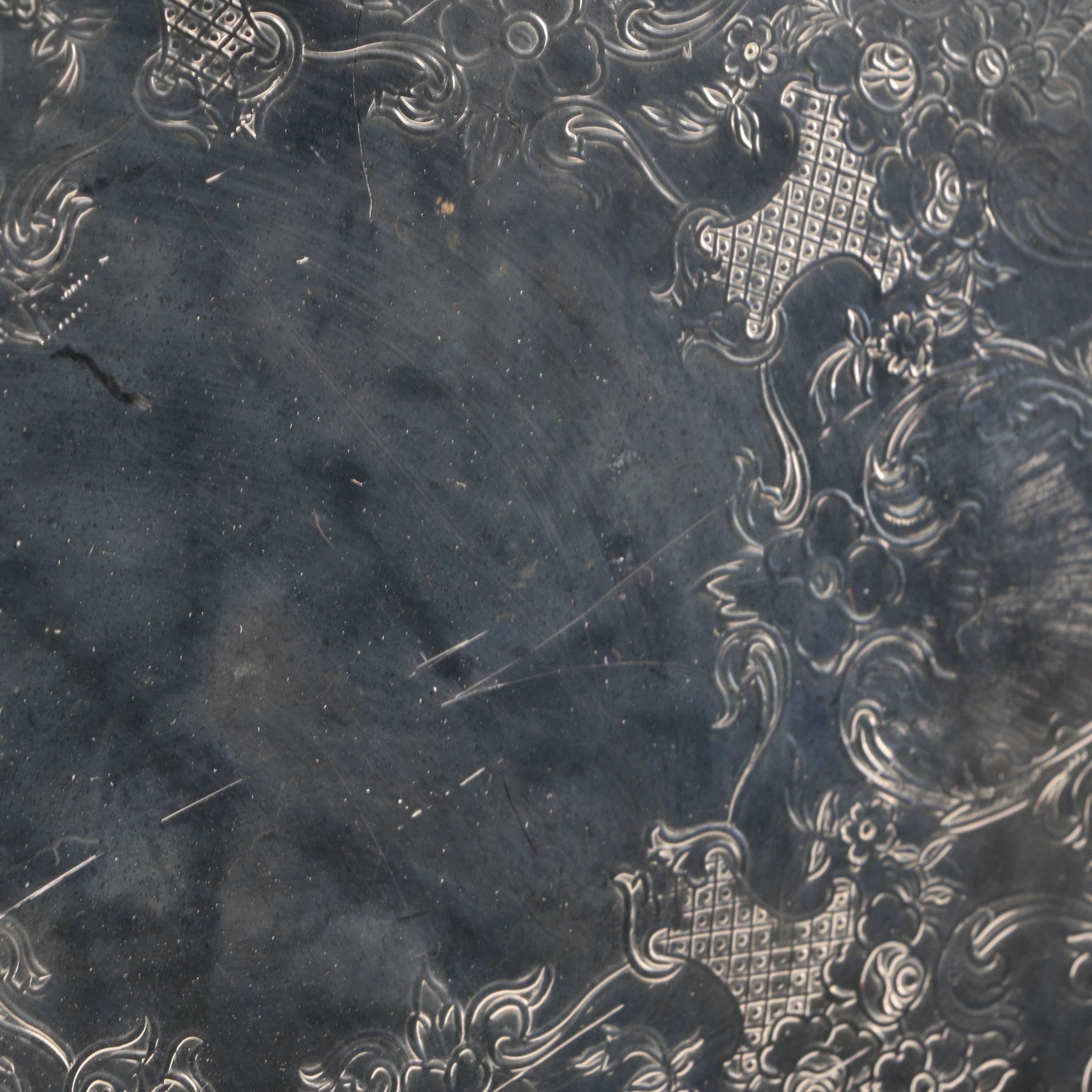 Vintage Set of Silverplate and Pewter Plates