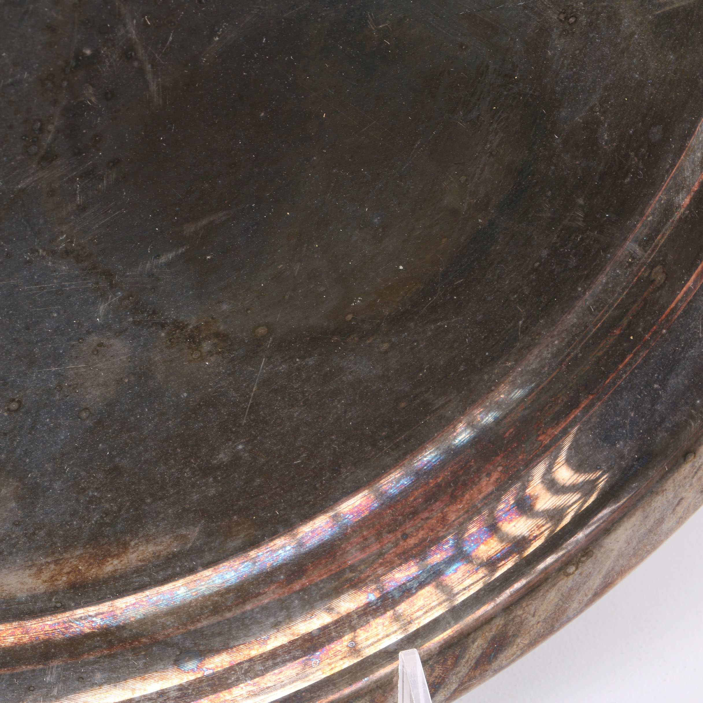 Vintage Set of Silverplate and Pewter Plates