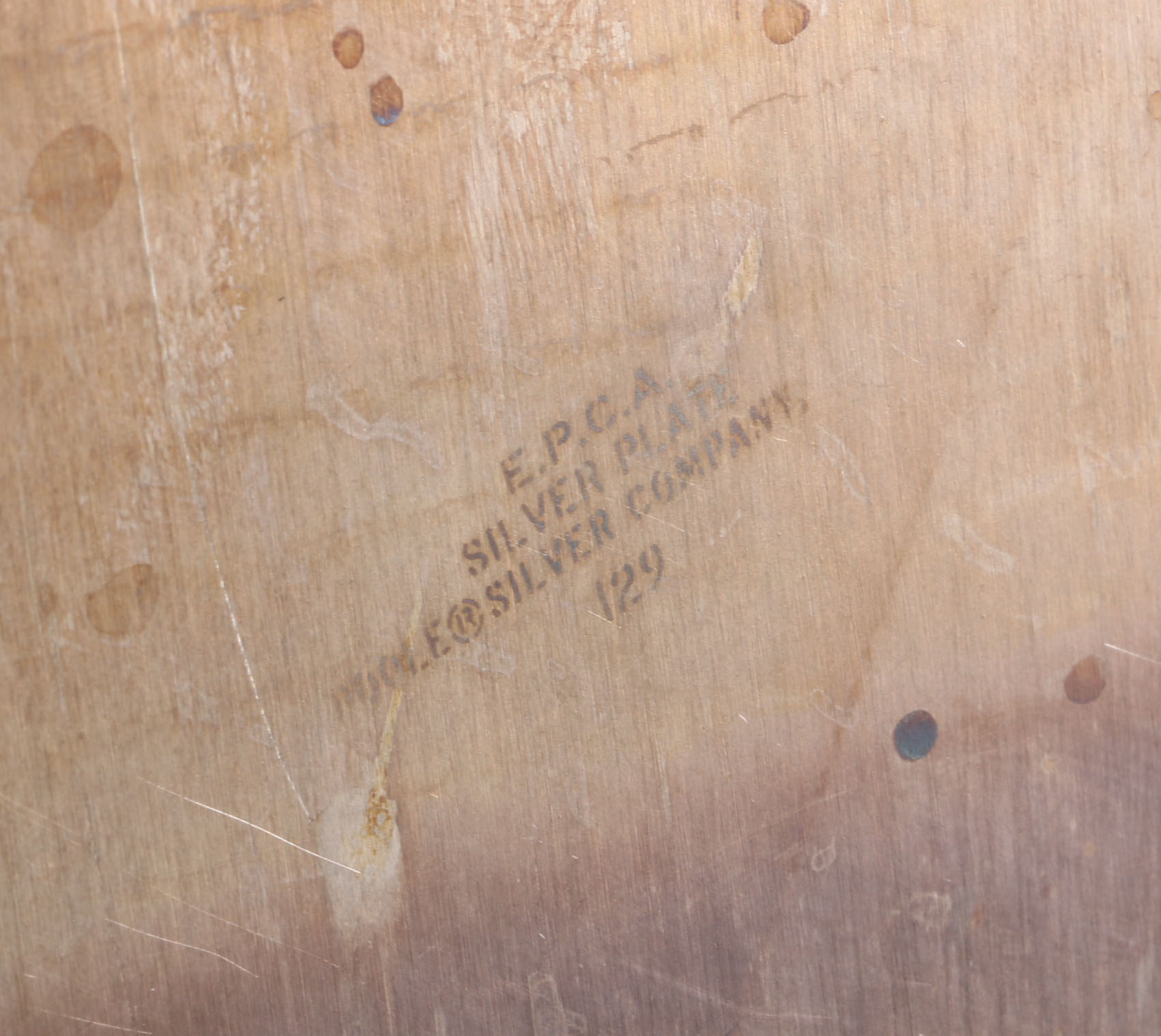 Vintage Set of Silverplate and Pewter Plates